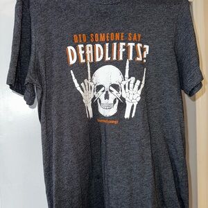 Burn Boot Camp Halloween Deadlift Gray Graphic T-Shirt